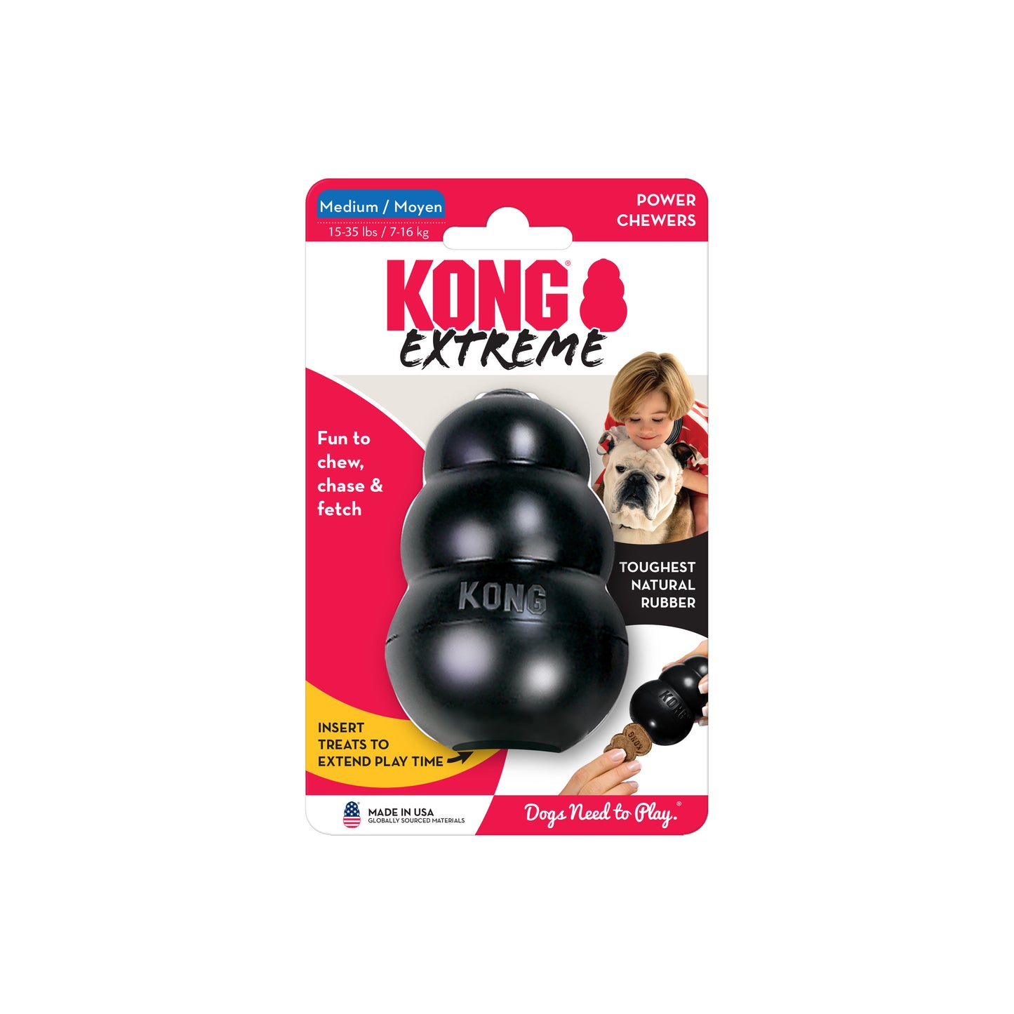 Kong Extreme Medium Dog Toys Medium | PetMax Canada