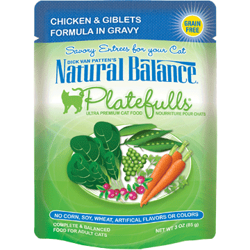 Natural Balance Platefulls Chicken & Giblets Wet Cat Food  Canned Cat Food  | PetMax Canada