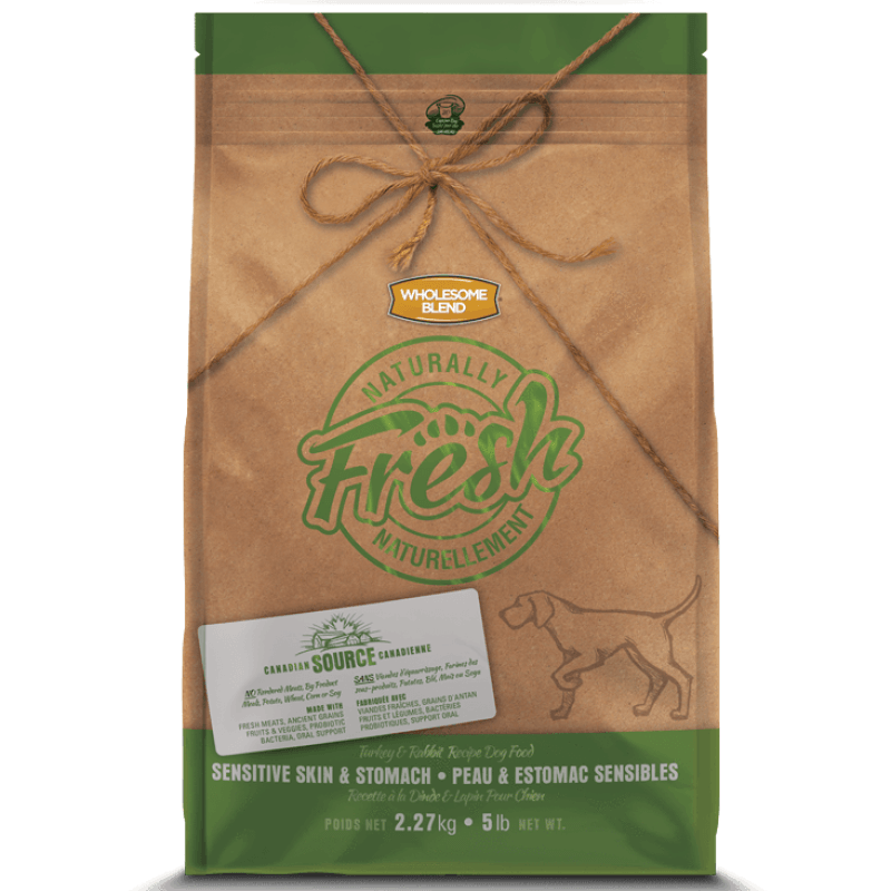 Wholesome Blend Fresh Dog Food Sensitive Skin & Stomach Turkey & Rabbit  Dog Food  | PetMax Canada