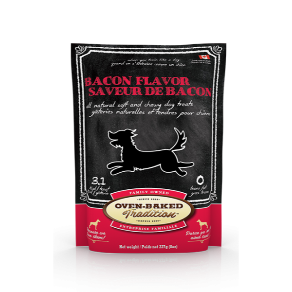Oven-Baked Tradition Dog Biscuits Wheat Free Bacon  Dog Treats  | PetMax Canada