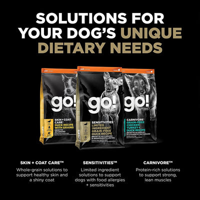 GO! SENSITIVITIES Limited Ingredient Grain Free Duck recipe for dogs - 1.59 Kg - Dog Food - Go! - PetMax Canada