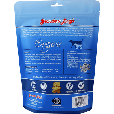 Grandma Lucy's Organic Baked Blueberry Treats - 397g - Dog Treats - Grandma Lucy's - PetMax Canada