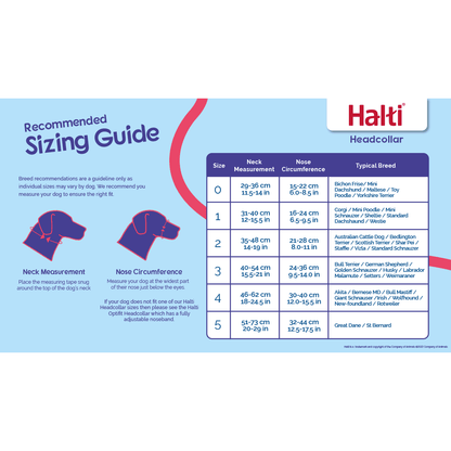 Halti Headcollar - Size 0: X-Small / Black - Training Products - The Company of Animals - PetMax Canada