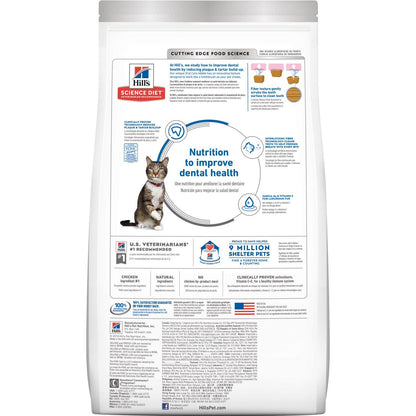 Hill's Science Diet Adult Oral Care cat food - 1.59 Kg - Cat Food - Hill's Science Diet - PetMax Canada