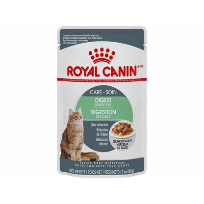 Royal Canin Cat Pouches Chunks In Gravy Adult Digest Sensitive - 85g - Canned Cat Food - Royal Canin - PetMax Canada