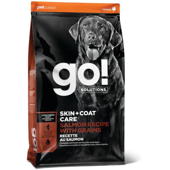 GO! SKIN + COAT CARE Salmon Recipe with grains for large breed dogs - 5.44 Kg - Dog Food - Go! - PetMax Canada