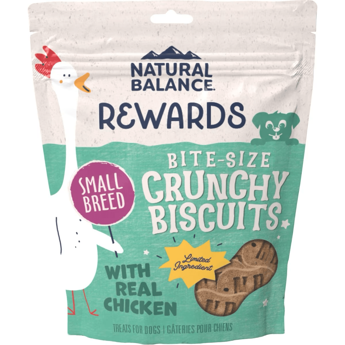 Natural Balance Rewards Crunchy Biscuits With Real Chicken Dog Treats - 227g - Dog Treats - Natural Balance - PetMax Canada