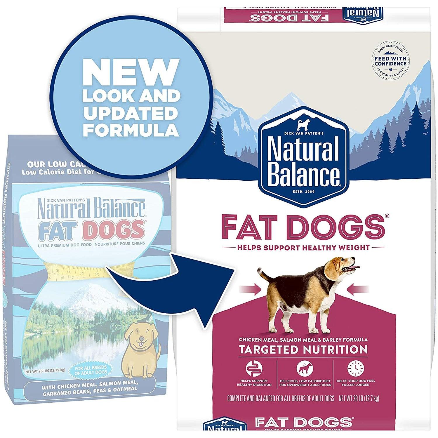 Natural Balance Targeted Nutrition Fat Dogs Low Calorie Dog Food - 1.81 Kg - Dog Food - Natural Balance - PetMax Canada