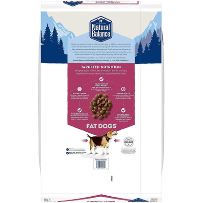 Natural Balance Targeted Nutrition Fat Dogs Low Calorie Dog Food - 1.81 Kg - Dog Food - Natural Balance - PetMax Canada
