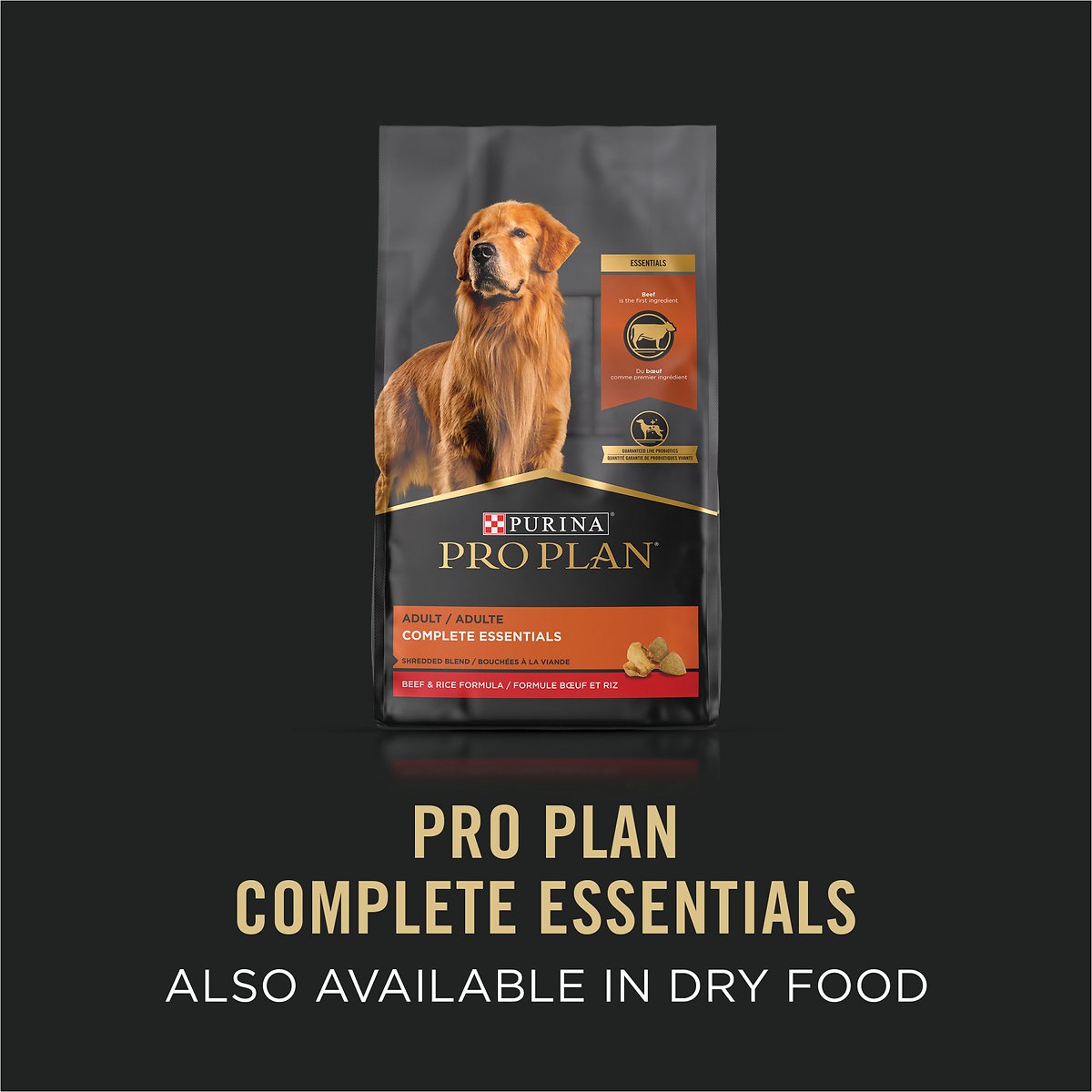 Purina Pro Plan High Protein Pate Beef & Rice Entree Wet Dog Food  Canned Dog Food  | PetMax Canada
