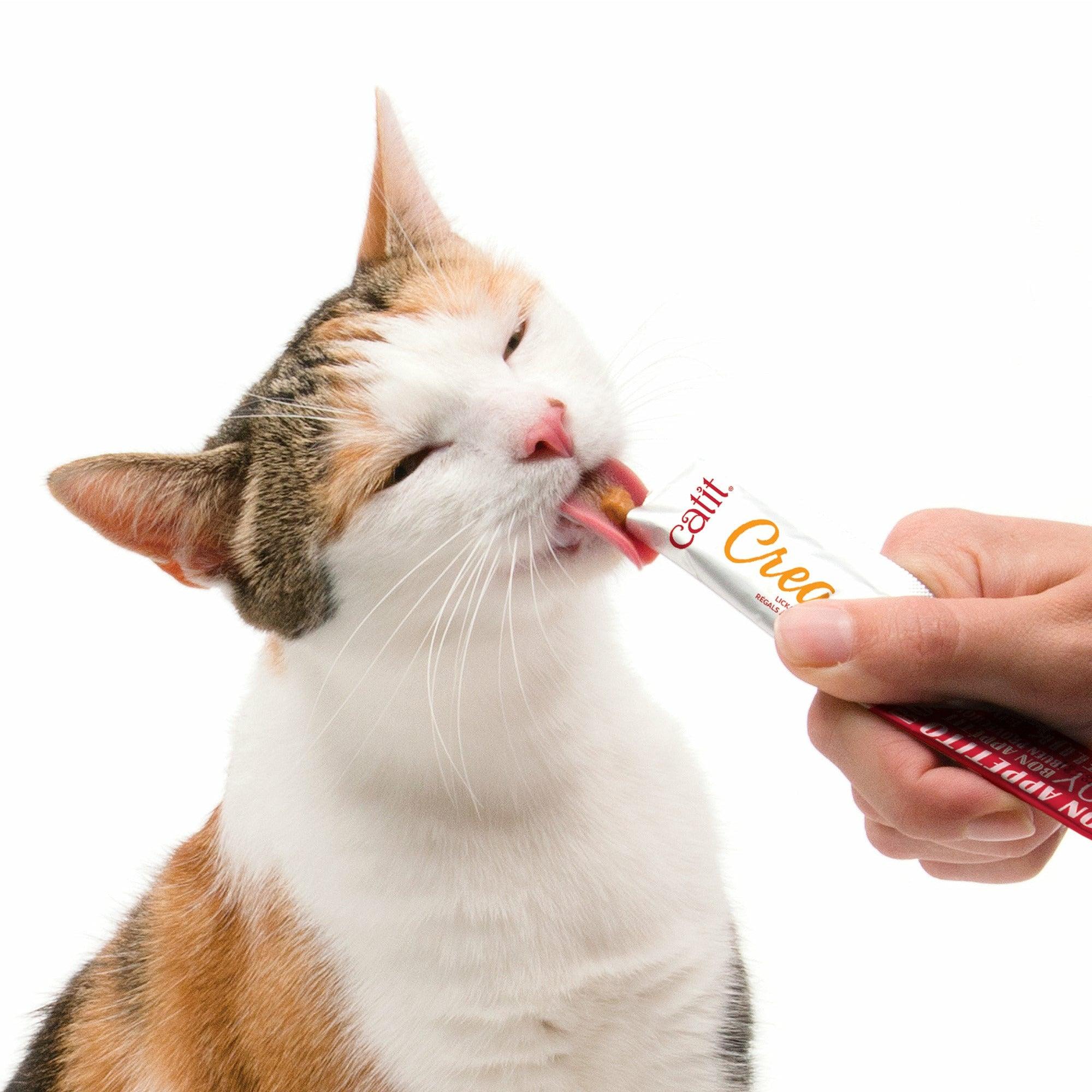 CatIt Creamy Lickable Treats Chicken & Shrimp - 5 Pack - Cat Treats - Catit - PetMax Canada