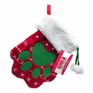Kong Holiday Stocking Paw Large  Dog Toys  | PetMax Canada