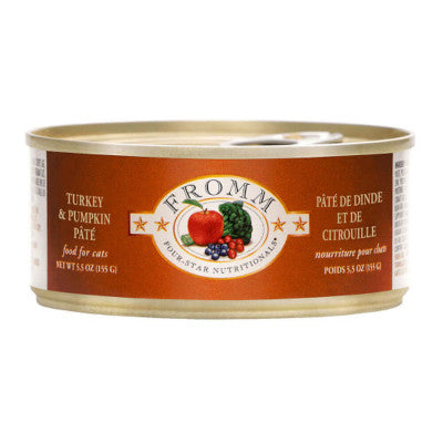 Fromm Four Star Canned Cat Food Turkey & Pumpkin Pate  Canned Cat Food  | PetMax Canada
