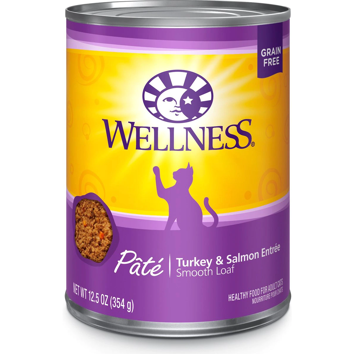 Wellness Complete Health Turkey & Salmon Formula Grain-Free Canned Cat Food 354g Canned Cat Food 354g | PetMax Canada