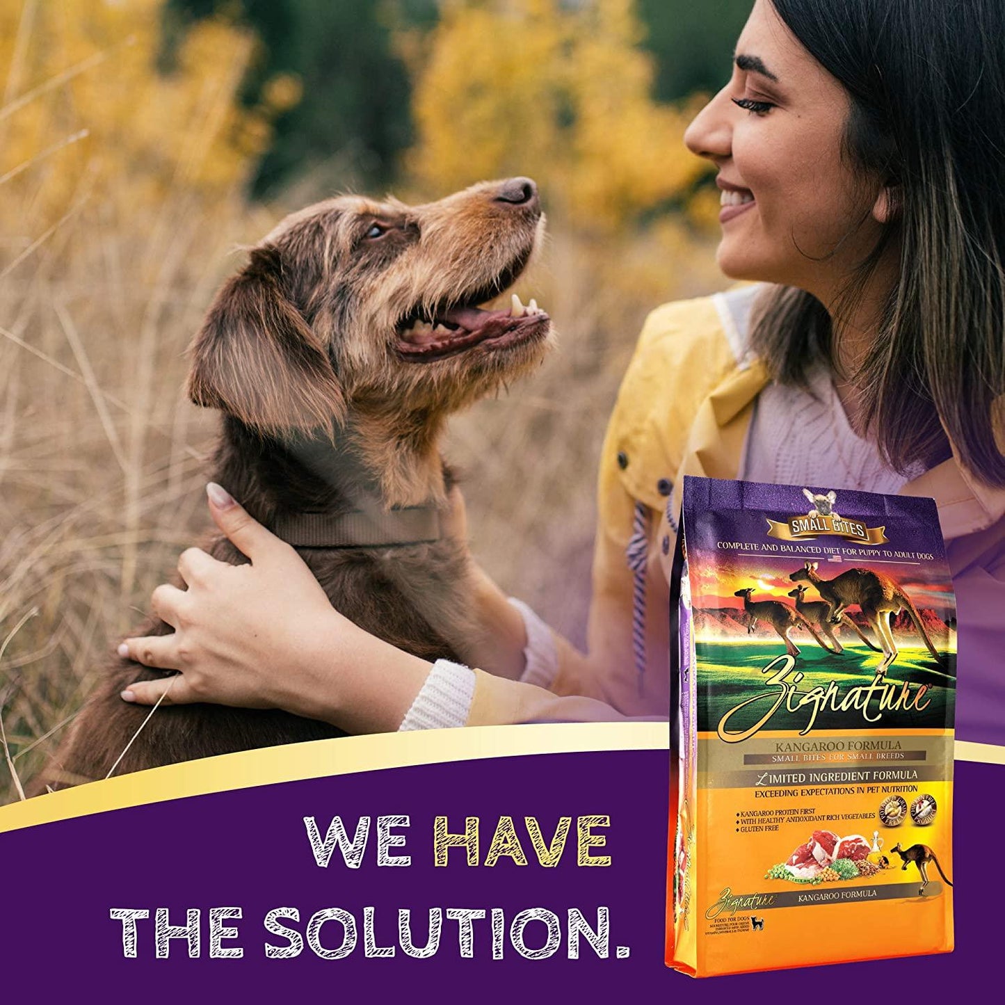 Zignature Limited Ingredient Formula Kangaroo Small Bites  Dog Food  | PetMax Canada