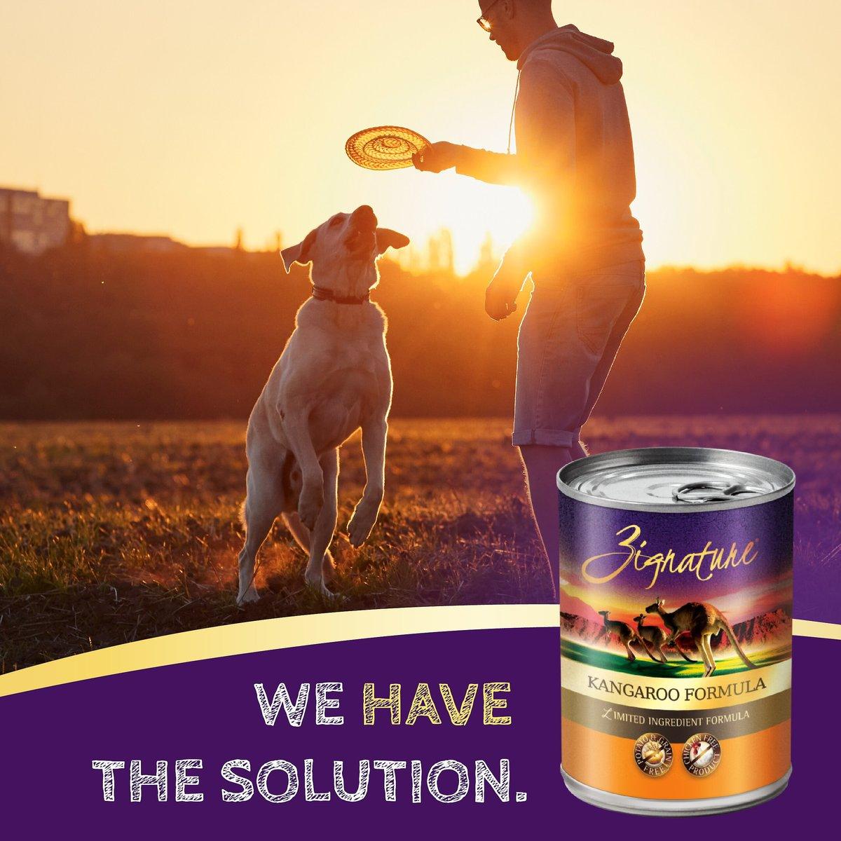 Zignature Kangaroo Limited Ingredient Formula Grain-Free Canned Dog Food - 368g - Canned Dog Food - Zignature Pet Food - PetMax Canada
