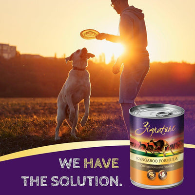 Zignature Kangaroo Limited Ingredient Formula Grain-Free Canned Dog Food - 368g - Canned Dog Food - Zignature Pet Food - PetMax Canada