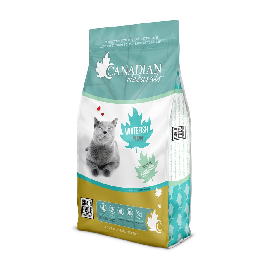 Canadian Naturals Cat Food Grain Free Whitefish  Cat Food  | PetMax Canada