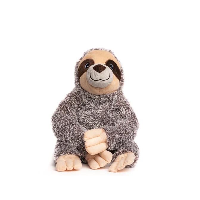 Fabdog Fluffy Dog Toy Sloth  Dog Toys  | PetMax Canada