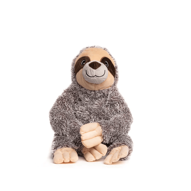 Fabdog Fluffy Dog Toy Sloth - Small - Dog Toys - Fabdog - PetMax Canada