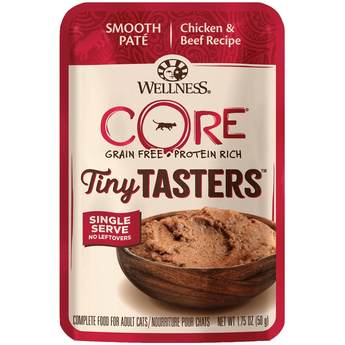 Wellness CORE Tiny Tasters Chicken & Beef Wet Cat Food - 50g - Canned Cat Food - Wellness - PetMax Canada
