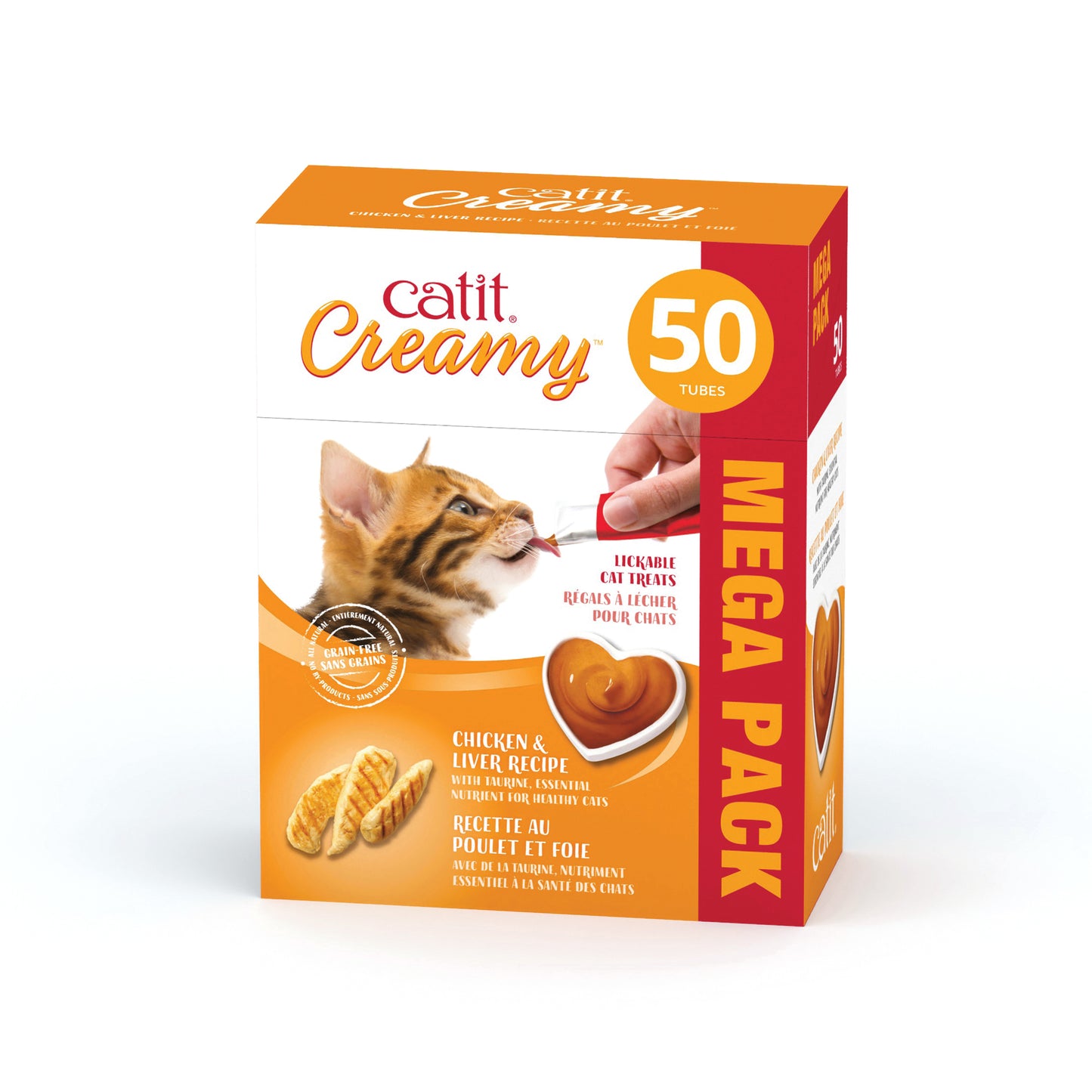 CatIt Creamy Lickable Treats Chicken & Liver 50 Pack Cat Treats 50 Pack | PetMax Canada