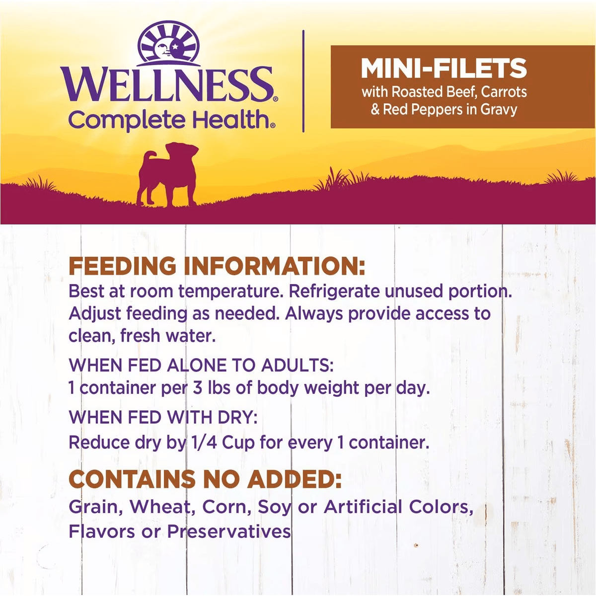 Wellness Petite Entrées Roasted Beef, Carrots & Red Peppers in Gravy Wet Small Breed Dog Food  Canned Dog Food  | PetMax Canada