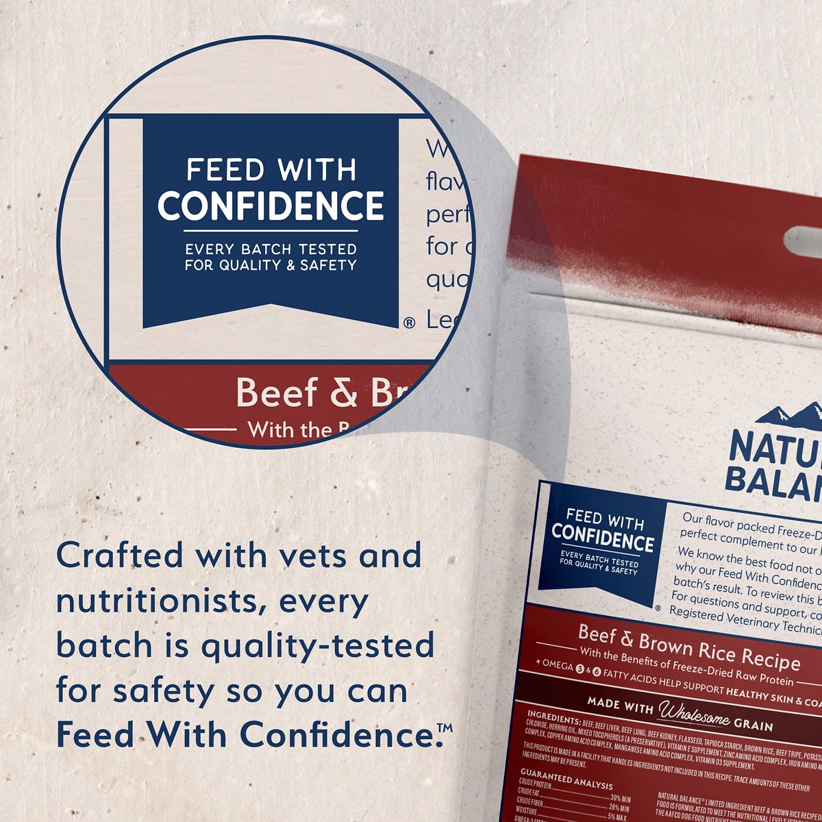 Natural Balance Limited Ingredient Diet Freeze Dried Raw Beef & Brown Rice Recipe Dog Food  Dog Treats  | PetMax Canada