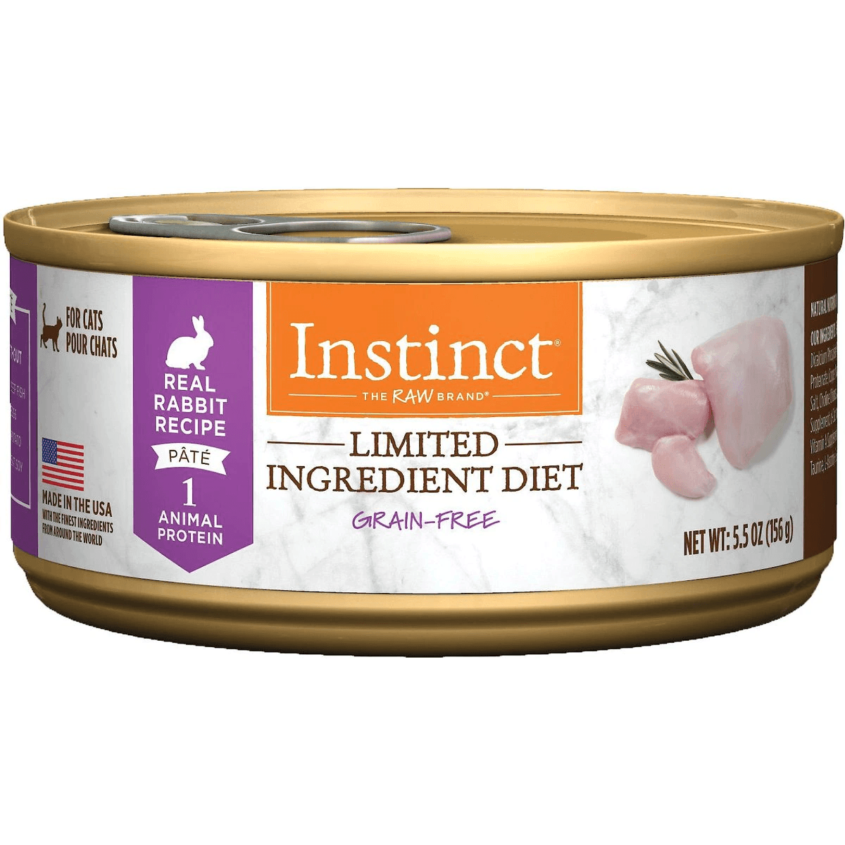 Instinct Canned Cat Food Limited Ingredient Diet Grain Free Rabbit - 156g - Canned Cat Food - Instinct - PetMax Canada