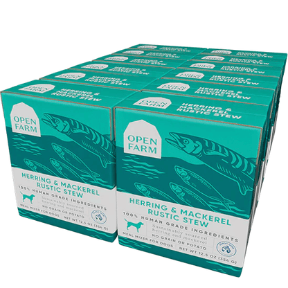 Open Farm Wet Dog Food Herring & Mackerel Rustic Stew - 354g - Canned Dog Food - Open Farm - PetMax Canada