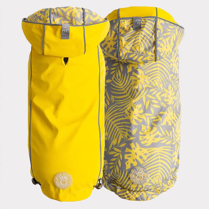 GF Pet Reversible Raincoat Yellow For Dogs  Coats  | PetMax Canada