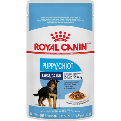 Royal Canin Wet Dog Food Pouch Large Puppy  Canned Dog Food  | PetMax Canada