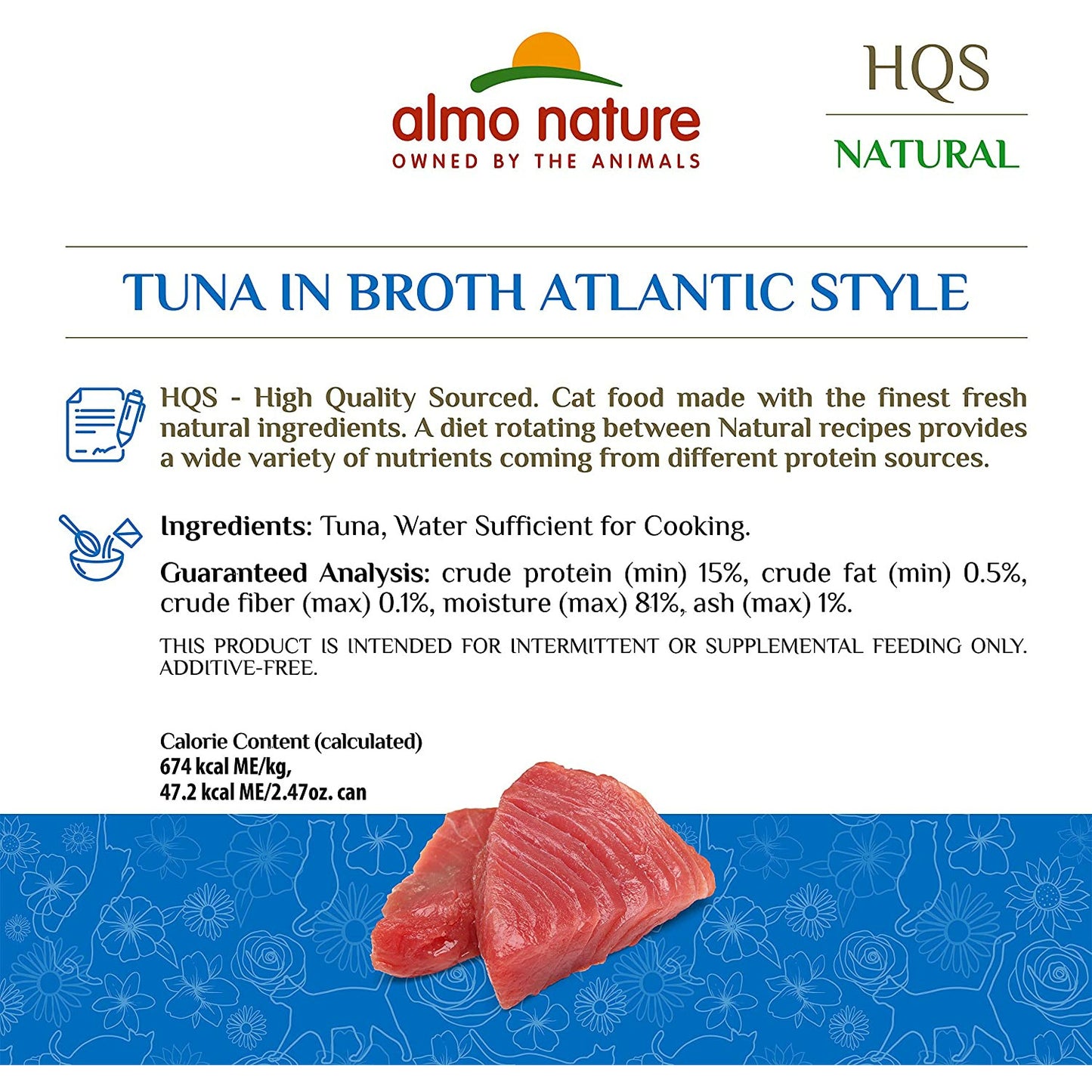 Almo Nature Natural Atlantic Tuna  Canned Cat Food  | PetMax Canada