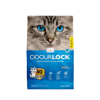 Odourlock Ultra Premium Unscented Multi-Cat Clumping Litter - 6 Kg - Cat Litter - Odourlock - PetMax Canada
