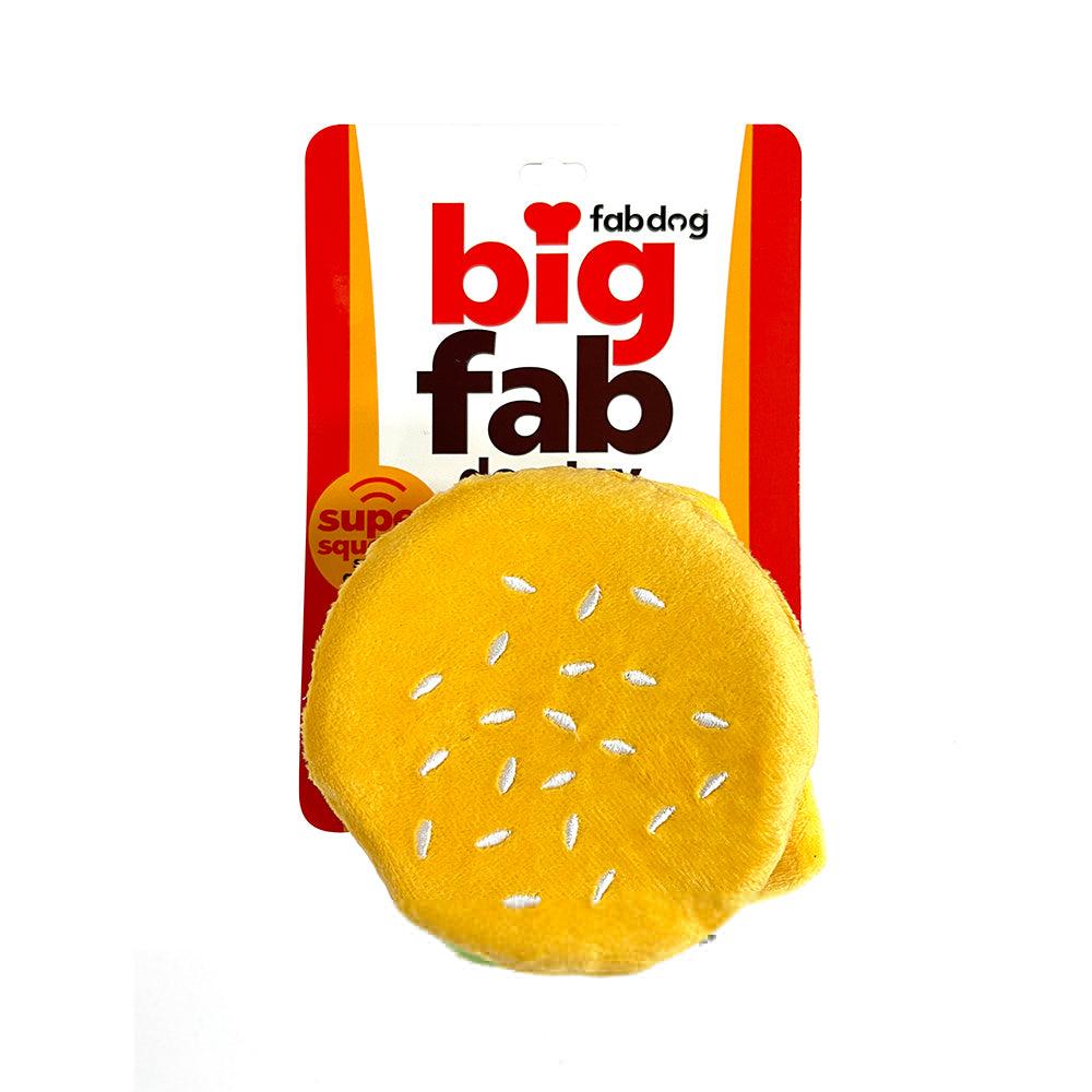 Fabdog Foodies Big Fab Cheeseburger  Dog Toys  | PetMax Canada