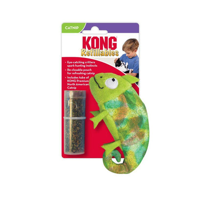 Kong Cat Toy Catnip Refillables Chameleon - Chameleon - Cat Toys - Kong - PetMax Canada