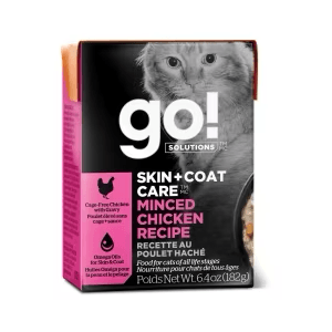 Go! Cat Food Skin & Coat Tetra Pak Chicken Minced  Canned Cat Food  | PetMax Canada