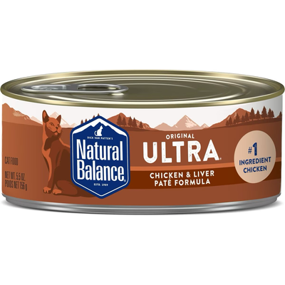 Natural Balance Ultra Premium Chicken & Liver Pate Formula Canned Cat Food  Canned Cat Food  | PetMax Canada