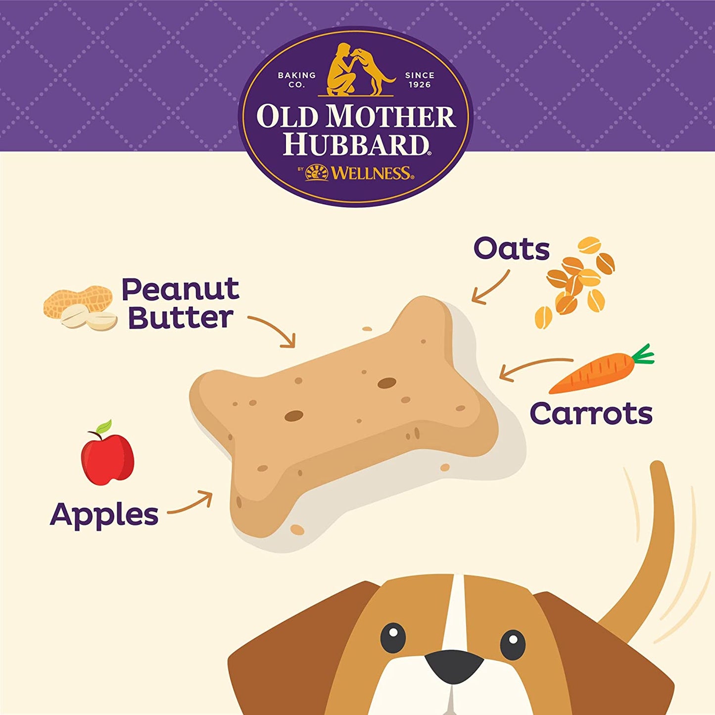 Old Mother Hubbard Classic P-Nuttier Natural Oven-Baked Biscuits Dog Treats  Dog Treats  | PetMax Canada