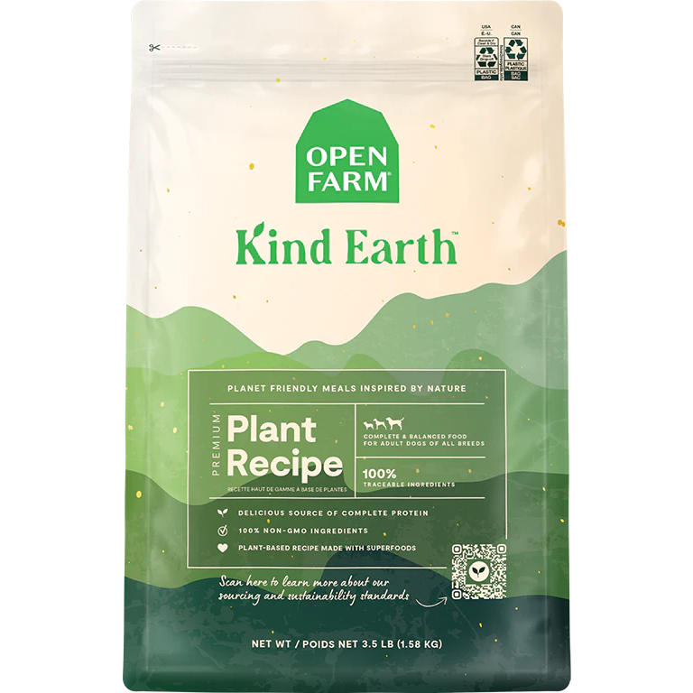 Open Farm Dog Food Kind Earth Premium Plant Recipe  Dog Food  | PetMax Canada