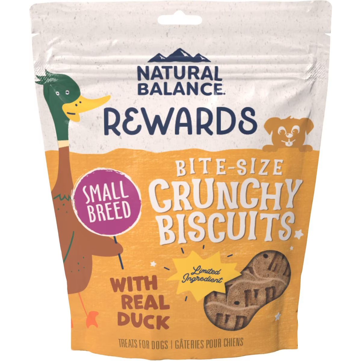 Natural Balance Rewards Crunchy Biscuits With Real Duck Dog Treats 227g Dog Treats 227g | PetMax Canada