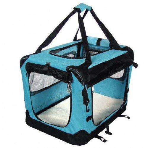 Tuff Crate Deluxe Soft Crate 32 X 23 X 22.5 / Blue Soft-Sided Crates 32 X 23 X 22.5 | PetMax Canada