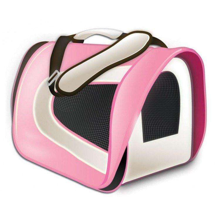 Tuff Carrier Airline Approved Soft-Sided Crate 17 X 10 X 9 / Pink Soft-Sided Crates 17 X 10 X 9 | PetMax Canada