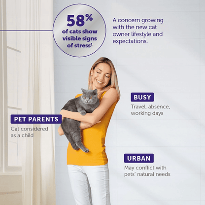 Feliway Optimum Enhanced Calming Pheromone 30 Day Cat Diffuser Refill - Default Title - Cat Health Care - Feliway - PetMax Canada