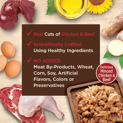 Wellness CORE Tiny Tasters Minced Chicken & Beef in Gravy Wet Cat Food - 50g - Canned Cat Food - Wellness - PetMax Canada