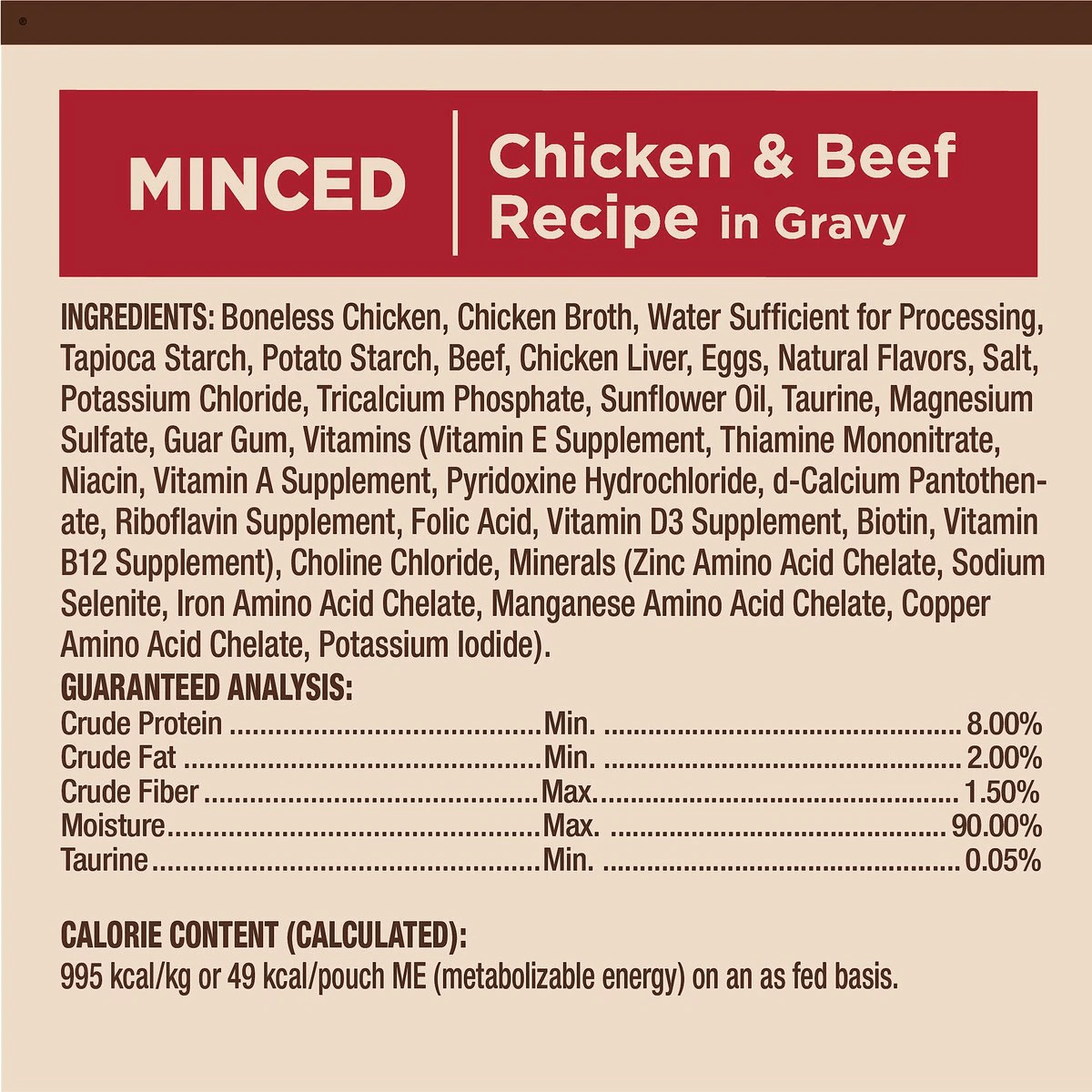 Wellness CORE Tiny Tasters Minced Chicken & Beef in Gravy Wet Cat Food - 50g - Canned Cat Food - Wellness - PetMax Canada