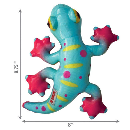 Kong Dog Toy Shieldz Tropics Gecko - Medium - Dog Toys - Kong - PetMax Canada