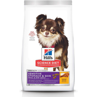 Hill's Science Diet Adult Sensitive Stomach & Skin Small & Mini Chicken Recipe Dog Food  Dog Food  | PetMax Canada