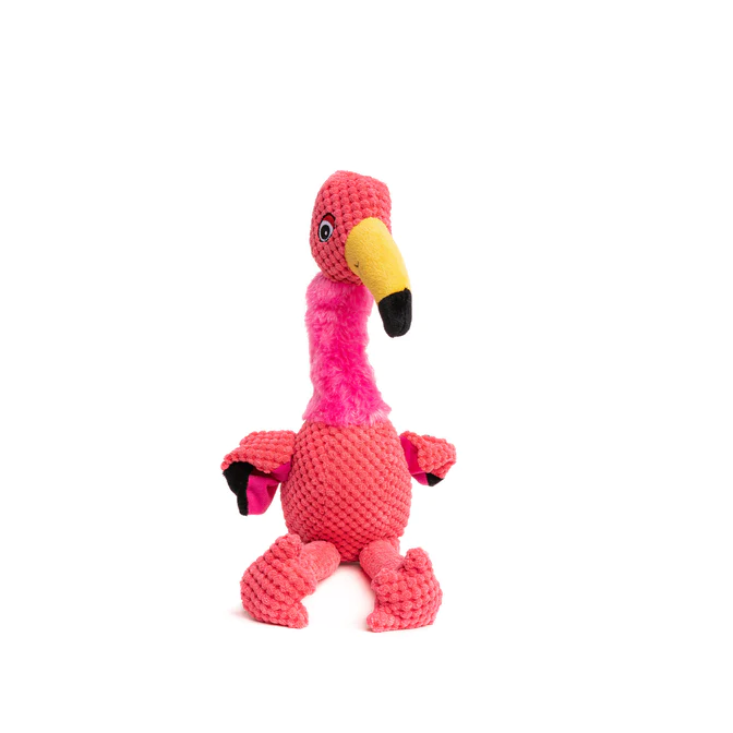 Fabdog Floppy Dog Toy Flamingo  Dog Toys  | PetMax Canada