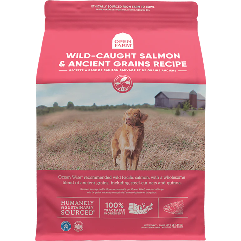 Open Farm Dog Food Wild-Caught Salmon & Ancient Grains  Dog Food  | PetMax Canada